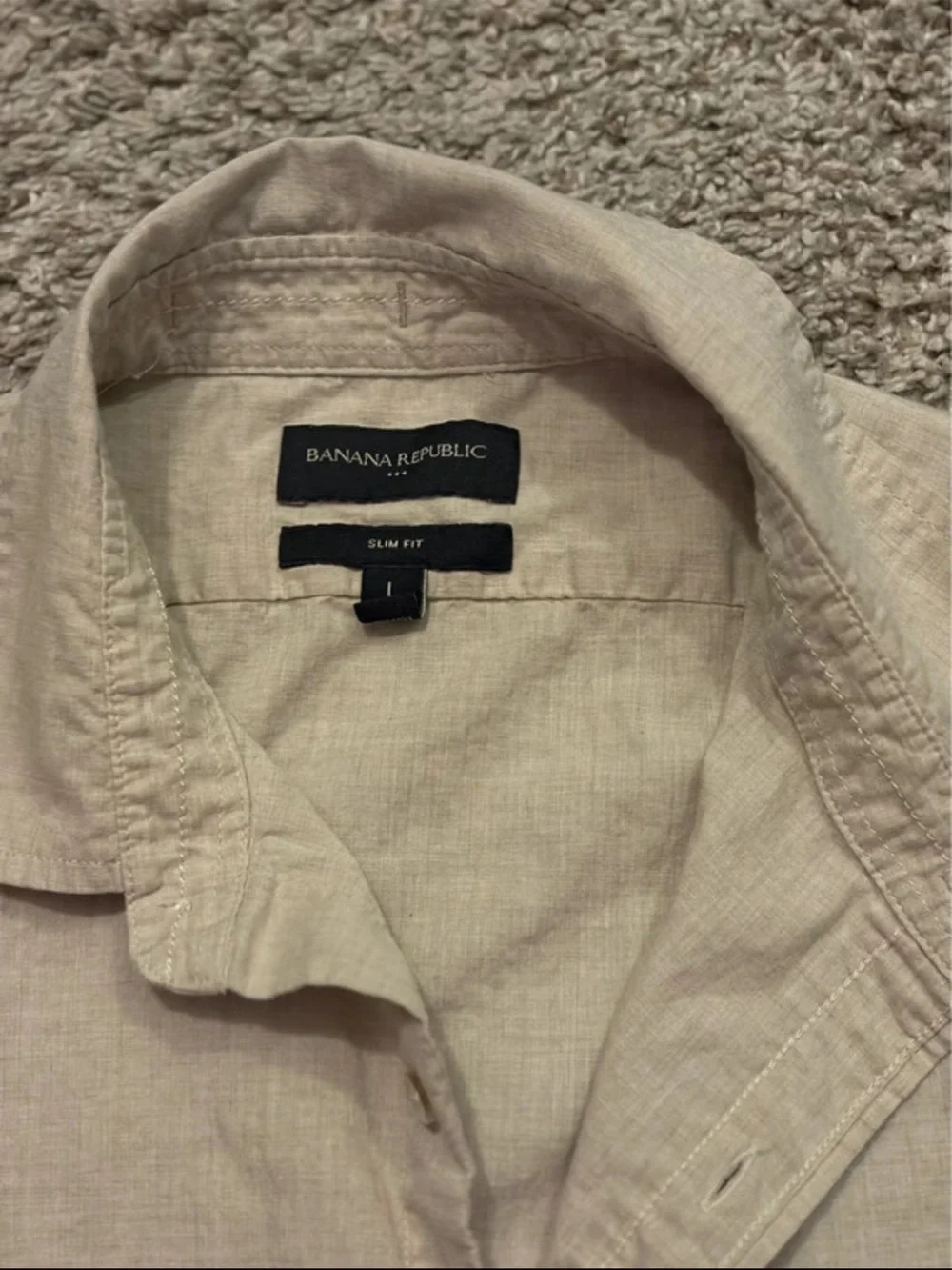Men's Short Sleeve Casual Button-Up Shirt - Banana Republic